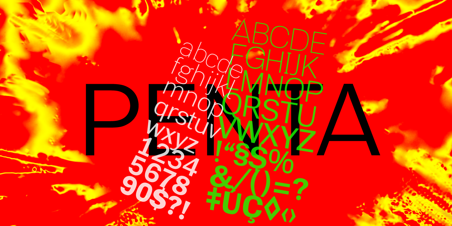 Penta Rounded Extra bold Font preview